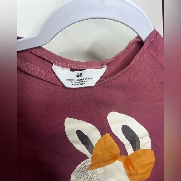 H&M Cream Sweater with Multicolor Sequin Heart 
And dark red top. - Picture 6 of 7